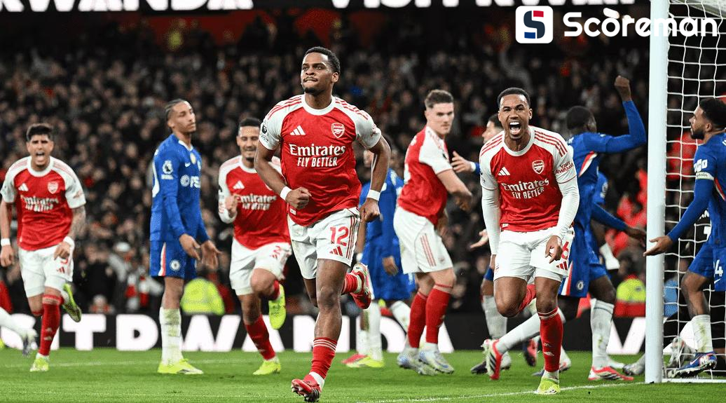 아스날, 첼시 2-1 제압...PL 선두 유지